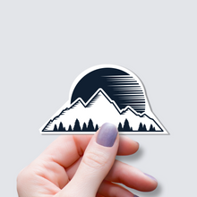 Load image into Gallery viewer, Monochrome Mountain Sticker