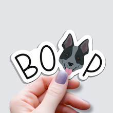 Load image into Gallery viewer, Blue Heeler BOOP Dog Vinyl Sticker