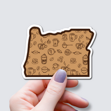 Load image into Gallery viewer, Coffee Art-Oregon State Sticker