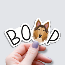 Load image into Gallery viewer, Collie BOOP Dog Vinyl Sticker