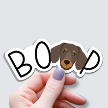 Load image into Gallery viewer, Dachshund BOOP Dog Vinyl Sticker