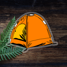 Load image into Gallery viewer, Orange Tent Sticker