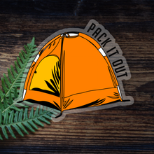 Load image into Gallery viewer, Orange Tent Sticker