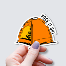 Load image into Gallery viewer, Orange Tent Sticker