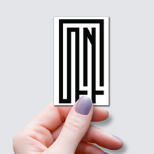 Load image into Gallery viewer, On & Off Word Art Sticker