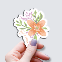 Load image into Gallery viewer, Take a Lesson Passion Flower 3 Inch Vinyl Sticker
