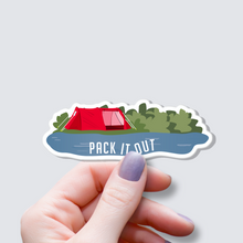 Load image into Gallery viewer, Tent by the River Sticker