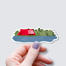 Load image into Gallery viewer, Tent by the River Sticker