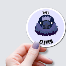 Load image into Gallery viewer, Very Clever - Positive Affirmation Raven Vinyl Sticker
