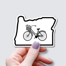 Load image into Gallery viewer, Womans Bike-Oregon State Sticker