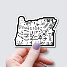 Load image into Gallery viewer, Wine Words-Oregon State Sticker