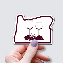 Load image into Gallery viewer, Wine Art-Oregon State Sticker