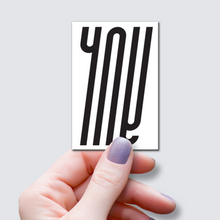 Load image into Gallery viewer, You & Me Word Art Sticker