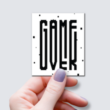 Load image into Gallery viewer, Game Over Word Art Sticker