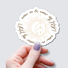 Load image into Gallery viewer, Waning Crescent Moon -Vinyl Sticker