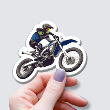 Load image into Gallery viewer, Blue Motocross Dirt Bike - MX Rider
