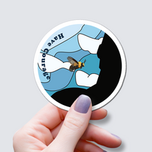 Load image into Gallery viewer, Bee - Have Courage Vinyl Sticker
