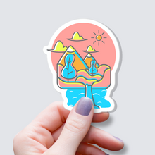 Load image into Gallery viewer, Colorful Mountains and Waterfall
