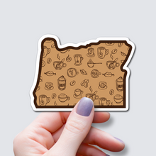 Load image into Gallery viewer, Coffee Art-Oregon State Sticker
