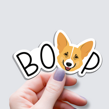 Load image into Gallery viewer, Corgi BOOP Dog Vinyl Sticker
