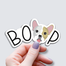 Load image into Gallery viewer, Frenchie BOOP Dog Vinyl Sticker
