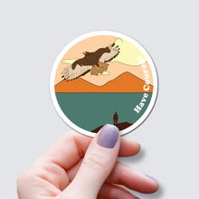 Load image into Gallery viewer, Hawk - Have Courage Vinyl Sticker
