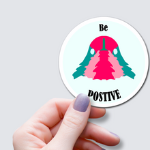 Load image into Gallery viewer, Be Positive - Positive Affirmation Hummingbird Vinyl Sticker
