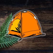 Load image into Gallery viewer, Orange Tent Sticker
