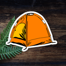 Load image into Gallery viewer, Orange Tent Sticker
