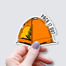 Load image into Gallery viewer, Orange Tent Sticker
