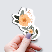 Load image into Gallery viewer, Take a Lesson Orange Flower Vinyl Sticker
