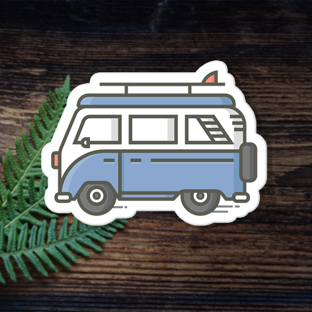 Blue Van Sticker