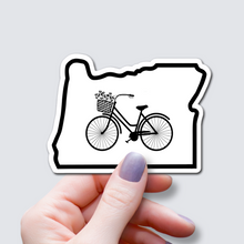 Load image into Gallery viewer, Womans Bike-Oregon State Sticker
