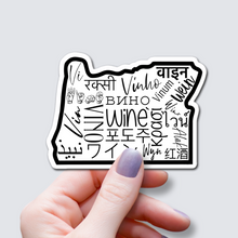 Load image into Gallery viewer, Wine Words-Oregon State Sticker
