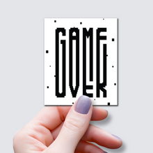 Load image into Gallery viewer, Game Over Word Art Sticker
