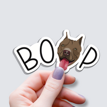 Load image into Gallery viewer, Pitbull BOOP Dog Vinyl Sticker
