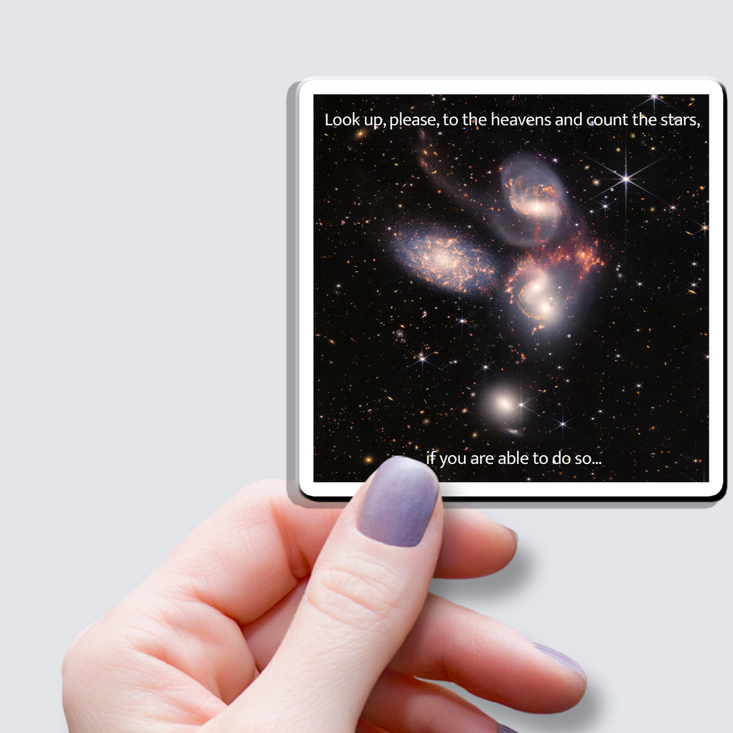 Stephan’s Quintet Vinyl Sticker